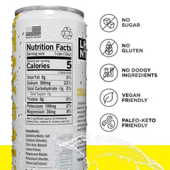 LMNT Sparkling Electrolyte Drink - Lemonade Salt | 12-Count