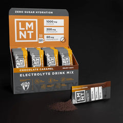 LMNT Zero Sugar Electrolytes - Chocolate Caramel | Drink Mix | 30-Count