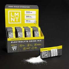 LMNT Zero Sugar Electrolytes - Lemonade Salt | Drink Mix | 30 Count