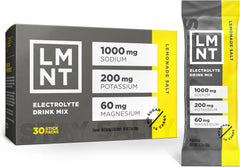 LMNT Zero Sugar Electrolytes - Lemonade Salt | Drink Mix | 30 Count