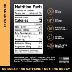LMNT Zero Sugar Electrolytes - Orange Salt | Drink Mix | 30-Count