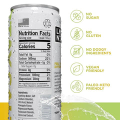 LMNT Sparkling Electrolyte Drink - Pineapple Salt | 12-Count