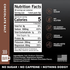LMNT Zero Sugar Electrolytes - Chocolate Salt | Drink Mix | 30-Count